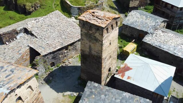 Medieval Towers of Svaneti, Ushguli village, Svaneti, Georgia