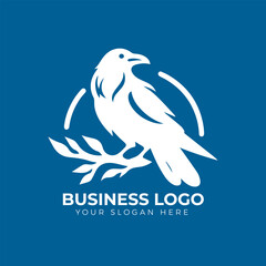 Bird logo design vector template
