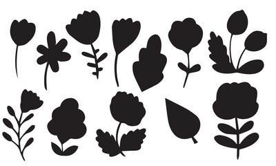 fall leaves doodle, layout autumn hand drawn doodle leaf vector