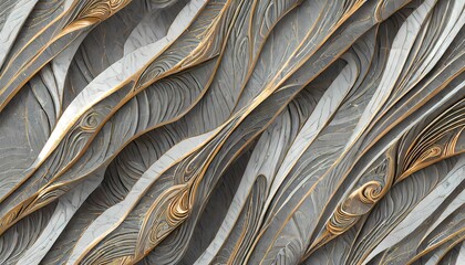 abstract images with a feather-like motif, combining elegant curves and flowing lines