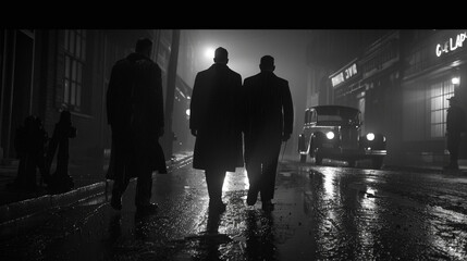 gang retrofuturistic film noir