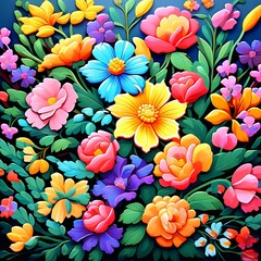 Fototapeta na wymiar seamless floral pattern flower wallpaper