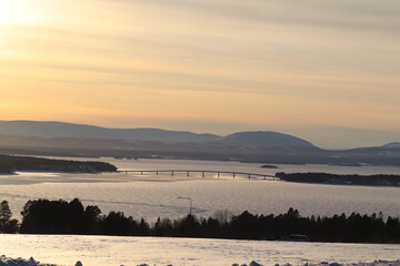 sunrise in the mountains