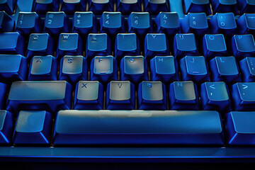 Obraz premium Closeup of a computer keyboard