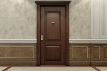 Fototapeta na wymiar Stylish interior of modern door