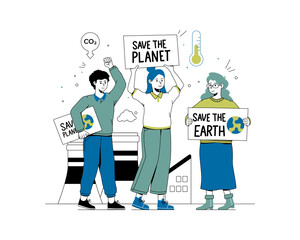 Earth day concept illustration