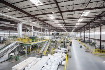 Fototapeta premium Eco-friendly recycling facility. compost, recycling, and trash bins in household