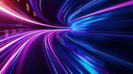 Modern abstract high-speed movement effect. Dynamic curve light trails. Velocity pattern for banner or poster design background --ar 16:9 --v 6 Job ID: d4d0babc-5636-490e-a7a1-120e2c4d8182