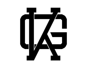 GK monogram and initial letter