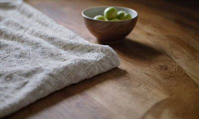 Kitchen setting, tea towel, cosy homely setting, baking