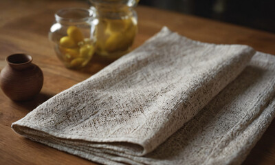 Kitchen setting, tea towel, cosy homely setting, baking