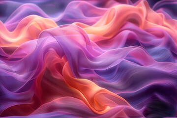 Obraz premium Delicate wavy tulle. Background. 