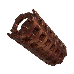 Metal abstract shape, 3d render © neurostructure