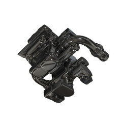 Metal abstract shape, 3d render © neurostructure