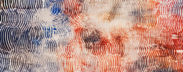 Fingerprints on white background.