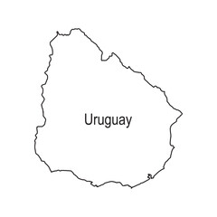 Uruguay map icon