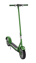 Electric scooter isolated on transparent background. 3D illustration