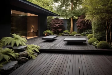 Foto op Plexiglas backyard zen deck © O-Foto