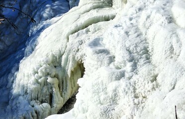 frozen waterrfall