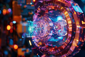 a time crystal in an high tech machine