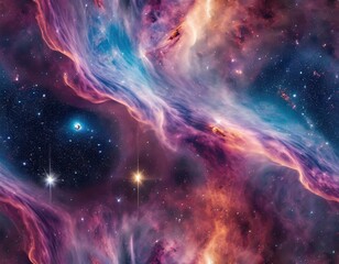 celestial nebula of swirling stardust and cosmic gases cosmic, abstract astro wallpaper, background pattern