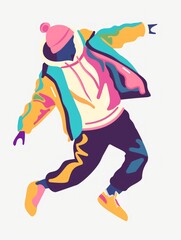 Groovin' to Hip Hop with a Healthy Twist: Pastel Night Out Generative AI