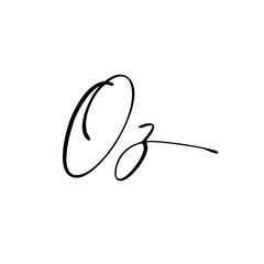 Initial wedding monogram logo template	