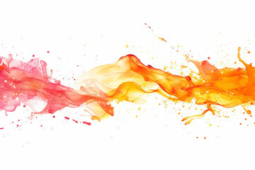 red and yellow splashes