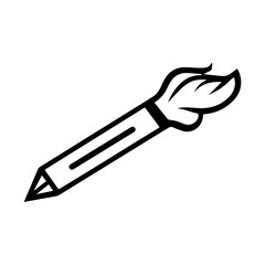 Flat icon simple black pencil icon on white background.
One high quality pencil line symbol for web or mobile app design. Pencil line markings for design logos, visiting cards, etc.