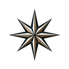 Star on a transparent background.