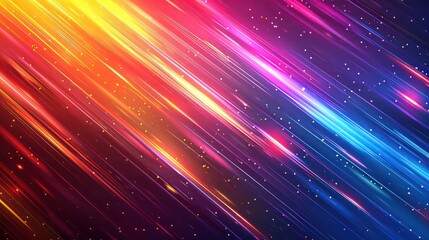 colorful geometric speed line abstract technology background Bright color realistic