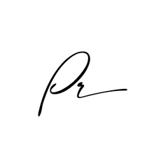 Initial wedding monogram logo template