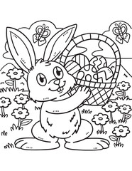 Easter Egg Coloring Fun: Cute Chicks & Bunnies
