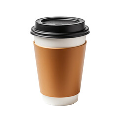 Paper cup on a transparent background.