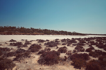salt flat desert view