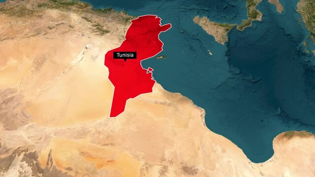 Tunisia Map New Style