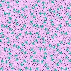 Cartoon sport seamless dumbbells pattern for wrapping paper and fabrics and linens and clothes print and summer print