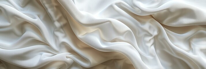 Obraz premium Close Up View of White Fabric