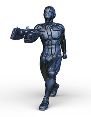 サイバー戦士　3DCGレンダリング