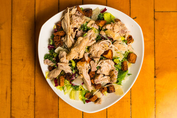 Grilled chicken Caesar salad