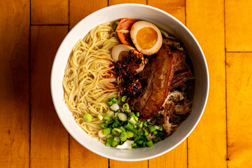 Roasted pork ramen noodles