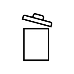 Trash icon vector. trash can icon. delete icon vector. garbage