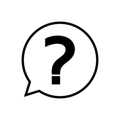 Question icon vector. question mark icon vector.