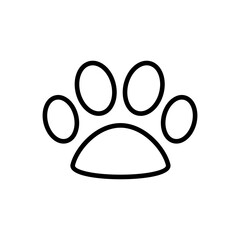 Paw icon vector. paw print icon vector. dog or cat paw