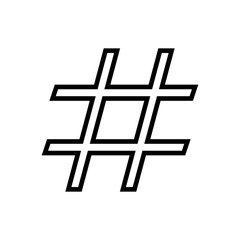 Obraz premium Hashtag icon vector. hashtag symbol
