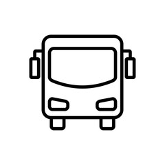 Bus icon vector. bus vector icon