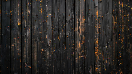 Texture de bois noir, lames verticales - obrazy, fototapety, plakaty