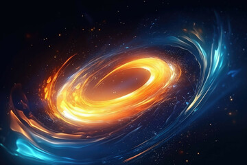 Obraz premium fire fire and liquid spiral in the dark background isolated free vector