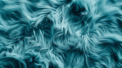 Obraz premium Abstract fur background, concept color of the year 2024 Mint Haze.