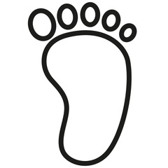 Baby footprint icon